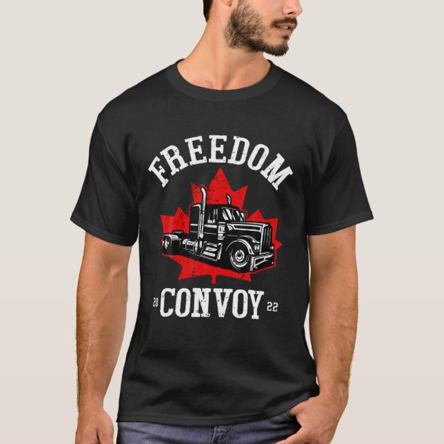 Kanada Freedom Convoy 2022 Kanadischer Lastkraftwa T-Shirt (Vorderseite)