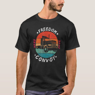 Kanada Freedom Convoy Flag US Canadian Truckers Su T-Shirt