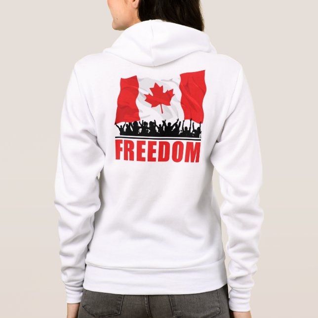KANADA FREEDOM: Kanadischer Volkskonvoi 2022   Hoodie (Rückseite)
