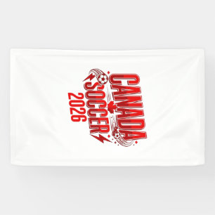 Kanada Fußball 2026 Fußball Bold Landestypografie Banner