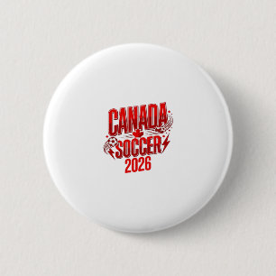 Kanada Fußball 2026 Fußball Fett Land Typografie Button
