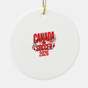 Kanada Fußball 2026 Fußball Fett Land Typografie  Keramik Ornament