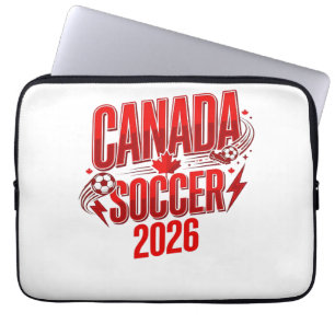Kanada Fußball 2026 Fußball Fett Land Typografie  Laptopschutzhülle