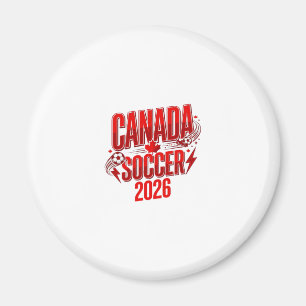 Kanada Fußball 2026 Fußball Fett Land Typografie  Magnet