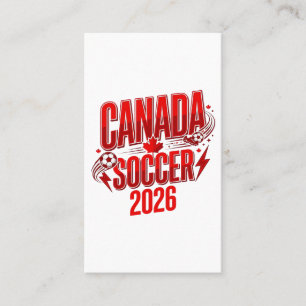 Kanada Fußball 2026 Fußball Fett Land Typografie Visitenkarte