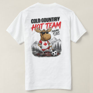 Kanada-Fußball-Fan-Funny-Elch-T-Shirt T-Shirt