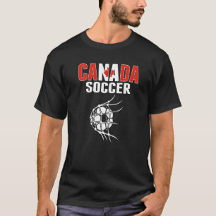 Kanada Fußball Im Netz Kanadische Fußballanhänger T-Shirt