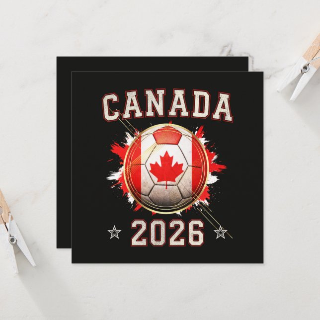 Kanada Fußball Weltmeisterschaft 2026 (Vorderseite/Rückseite Beispiel)