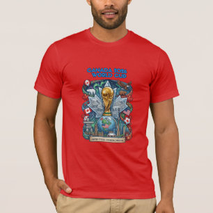 Kanada Fußball Weltmeisterschaft 2026 Gedenk-T-Shi T-Shirt
