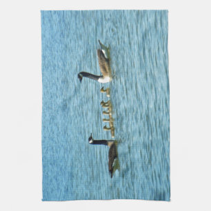 Kanada-Gans-stolze Eltern Geschirrtuch