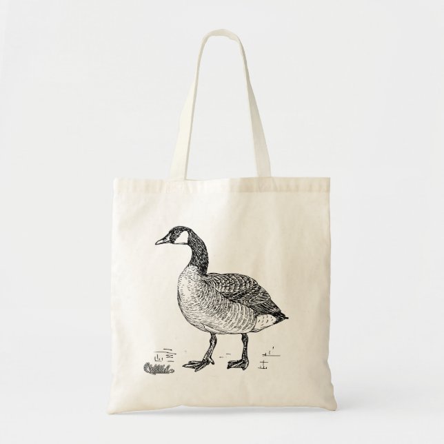Kanada-Gans-Vogel-Kunst Tragetasche (Vorne)