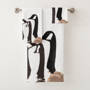 Kanada-Gans-Vogel-wild lebende Tiere bedecken Badhandtuch Set