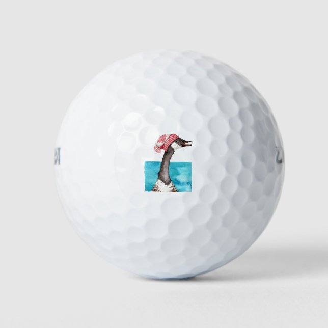 Kanada Gänse in einem Toque Golfball (Vorderseite)
