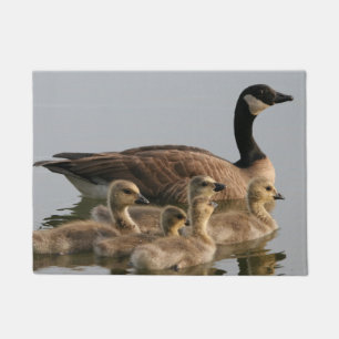Kanada-Gänse - Mutter Gans-und Baby-Gänschen Fußmatte