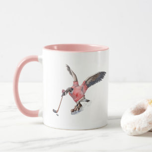 Kanada Gänse Playing Hockey Tasse