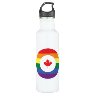 Kanada-Gay Pride Edelstahlflasche