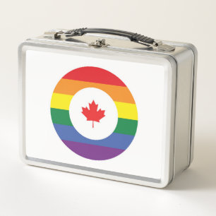 Kanada-Gay Pride Metall Brotdose