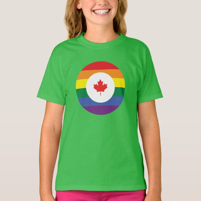 Kanada-Gay Pride T-Shirt (Vorderseite)