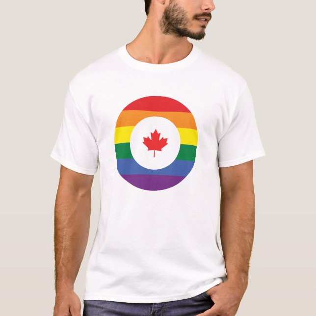 Kanada-Gay Pride T-Shirt (Vorderseite)