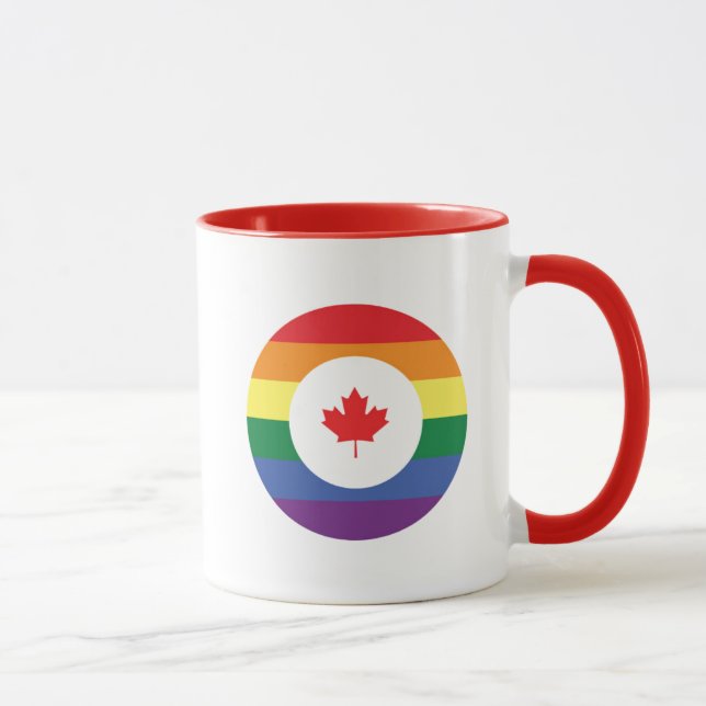 Kanada-Gay Pride Tasse (Rechts)