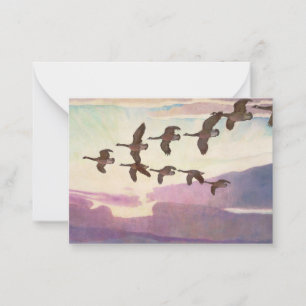 Kanada Geflügel im Frühjahr von Newell Convers Wye Mitteilungskarte