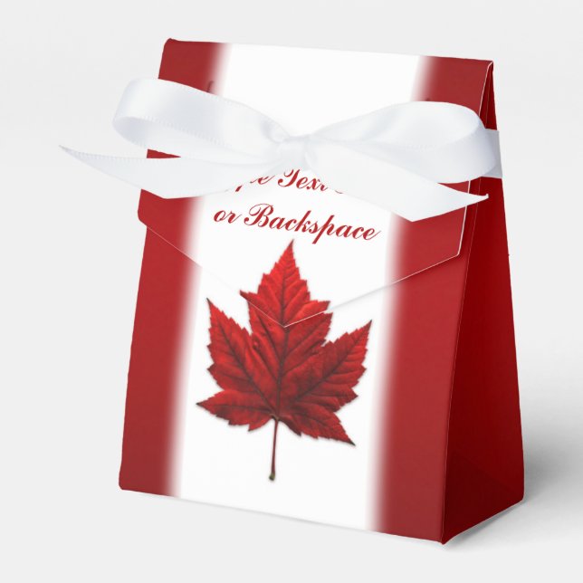 Kanada Geschenkboxen Personalisiert Canada Flag Ge Geschenkschachtel (Vorderseite)