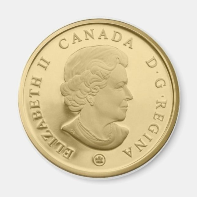 Kanada Gold Dollar Face Magnet (Vorne)