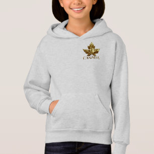 Kanada Gold Medal Girl's Canada Hooded Jackets Hoodie