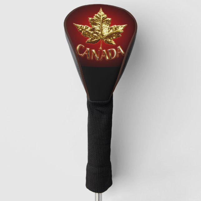Kanada Golf Driver Cover Kanada Team Golf Geschenk Headcover (Vorderseite)