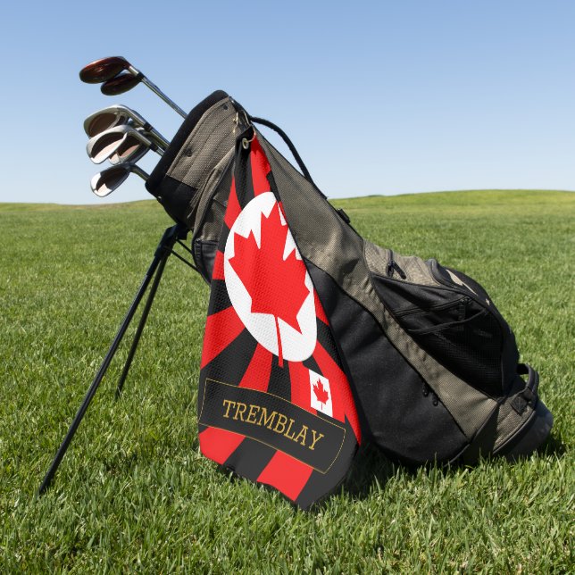 Kanada Golf & Premium Kanadische Flagge / Patriote Golfhandtuch (Gras)