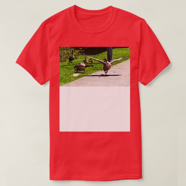 Kanada Goose Honig auf andere Gänsehaut Spread T T-Shirt (Design vorne)