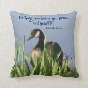 Kanada Goose Inner Peace Inspiration Zitat  Kissen