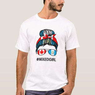Kanada Guatemala Flagge Kanadischer Guatemala Mess T-Shirt