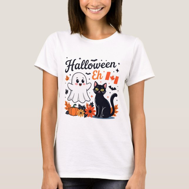 Kanada Halloween Eh T-Shirt (Vorderseite)