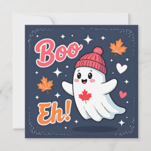Kanada Halloween Ghost Boo Eh Feiertagskarte
