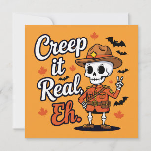 Kanada Halloween Mountie Feiertagskarte