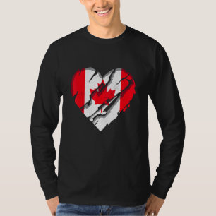Kanada Herz kanadische Flagge kanadischer Prix T-Shirt