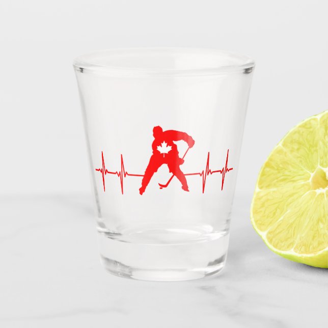 Kanada Hockey Schnapsglas (Vorderseite)