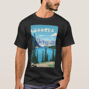 Kanada Illustration Reise Kunst Vintage T-Shirt