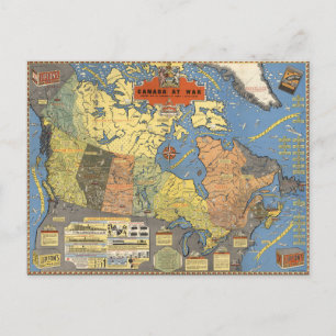 Kanada im Krieg Postkarte