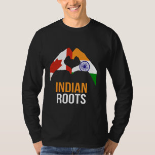 Kanada Indien Flagge Indische Roots T-Shirt