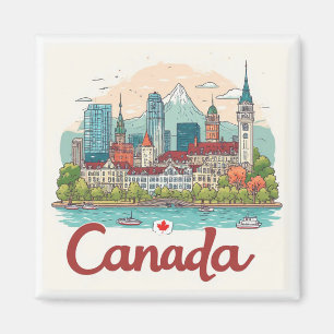 Kanada Internationales Reiseandenken für Entdecker Magnet