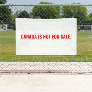 Kanada ist nicht zum Verkauf von minimalistisch we Banner