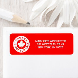 Kanada ist nicht zum Verkauf von Typografie Rotapf