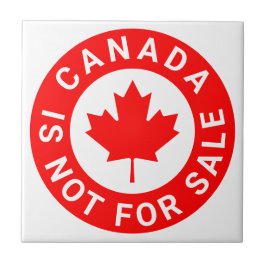 Kanada ist nicht zum Verkauf von Typografie Rotapf Fliese