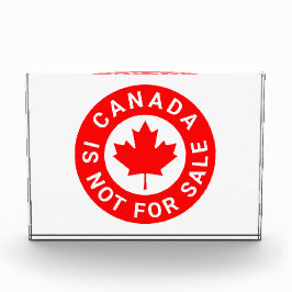 Kanada ist nicht zum Verkauf von Typografie Rotapf Fotoblock