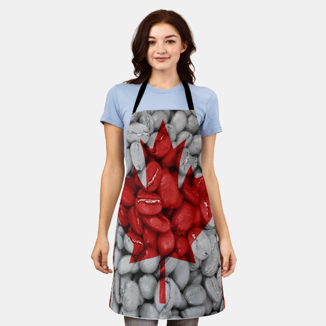 Kanada-Kaffee Schürze (Getragen)