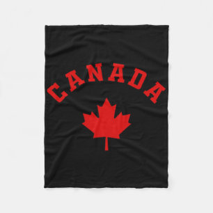 Kanada Kanadische Flagge Ahornblatt-Logo Wandern S Fleecedecke