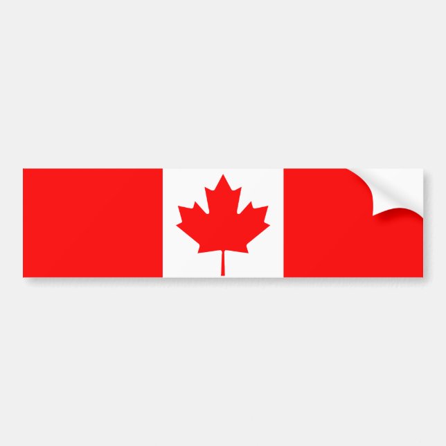 Kanada - Kanadische Flagge Autoaufkleber (Vorne)