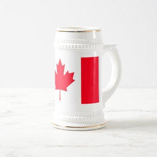 KANADA. Kanadische Flagge. Patriotisch.  Bierglas